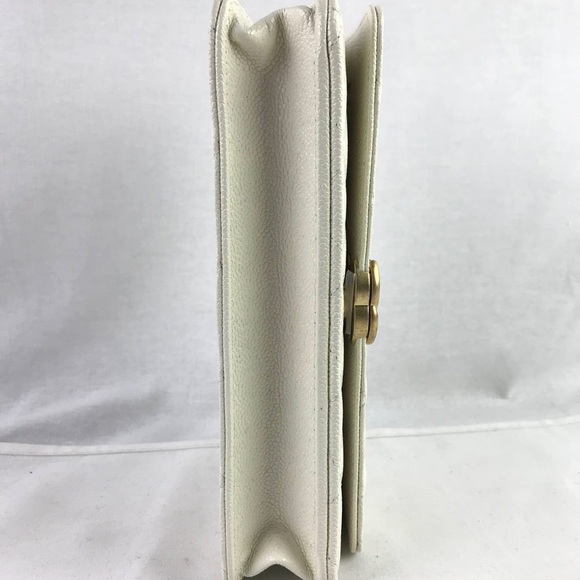 CHANEL Off White Caviar Melody Wallet on Chain w/ GHW - Picture 3 of 8